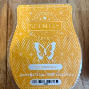 Scentsy Citrus Rosemary Scent Bar - Vibrant Orange